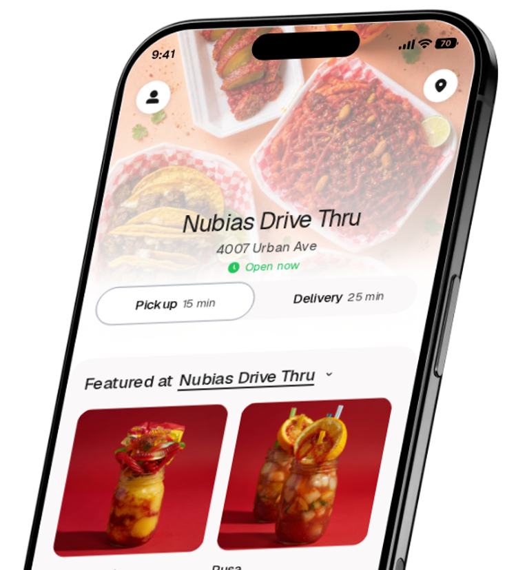 Nubias Drive Thru app preview