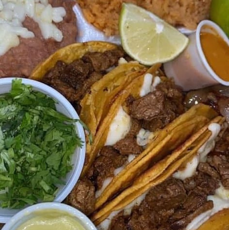 Nubia's Taco Plate.