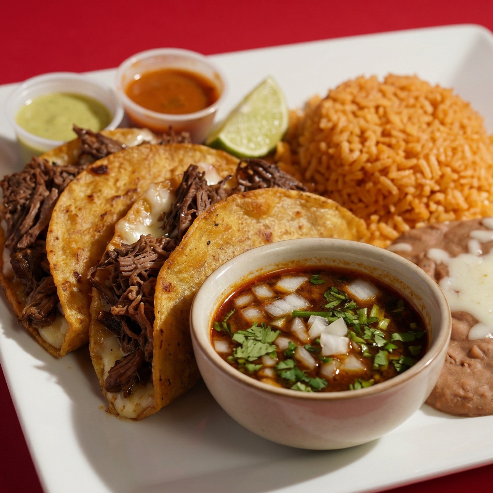 Quesa Birria Plate.